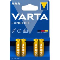 VARTA Alkaline Batterie Longlife, Micro (AAA LR03)