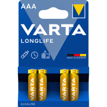 VARTA Alkaline Batterie Longlife, Micro (AAA LR03)
