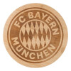 FC BAYERN MÜNCHEN Brotzeitbrettchen rund 21cm braun FCBAYERN