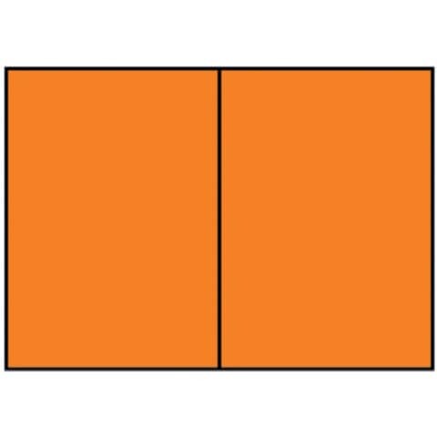 RÖSSLER Briefkarte Paperado A6 Orange gerippt doppelt hoch, planliegend