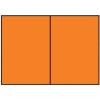 RÖSSLER Briefkarte Paperado A6 Orange gerippt doppelt hoch, planliegend