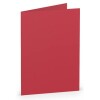 RÖSSLER Briefkarte Paperado A7 rot gerippt doppelt hoch,planliegend