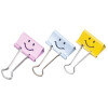 RAPESCO Foldback-Klammern, (B)32 mm, rosa, Emoji