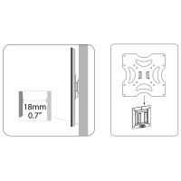 DIGITUS LCD- LED-TV Wandbefestigung, bis Vesa 200 x 200 mm