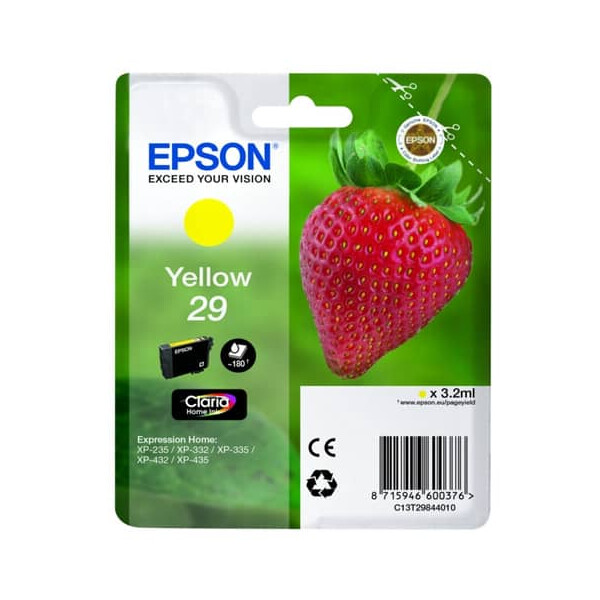 EPSON Original Epson Tintenpatrone gelb (C13T29844012,29,T2984,T29844012)