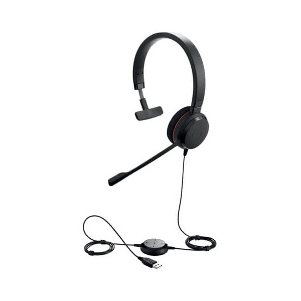 JABRA Headset Evolve 20 MS Mono, On-Ear, USB, kabelgebunden