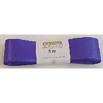 GOLDINA Doppelsatinband 25mmx3m violett