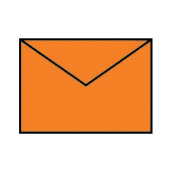 RÖSSLER Briefumschlag Paperado C7 Seidenfutter orange gerippt