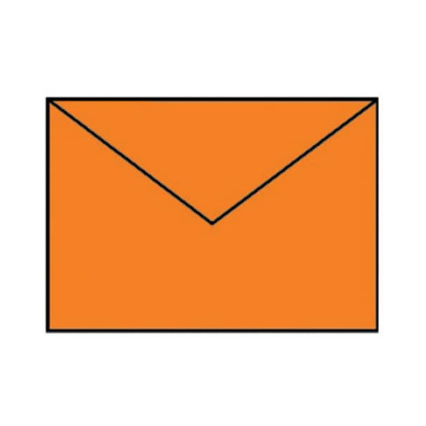 RÖSSLER Briefhülle Paperado C6 Seidenfutter Orange gerippt 114x162mm