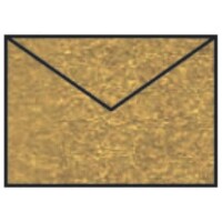 RÖSSLER Briefumschlag Paperado C7 gold metallic