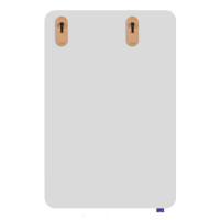 LEGAMASTER Whiteboard-Papierhaken Wooden, magnetisch, 2 Stück 7-122825