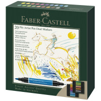 FABER-CASTELL Tuschestift PITT artist pen Dual Marker, 10er