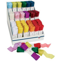 Zierband uni sortiert 25mm 2m