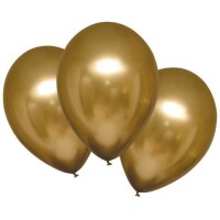 Luftballon Satin Luxe 6ST gold metallic