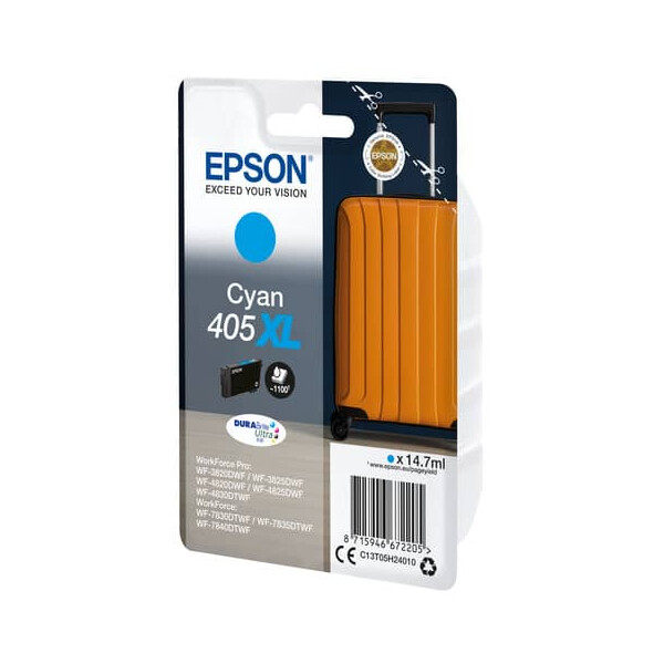 EPSON Original Epson Tintenpatrone cyan High-Capacity (C13T05H24010,T05H240,405XL,T05H2,T05H24010)