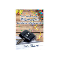 KOMMA³ Glückwunschkarte zum Führerschein,...
