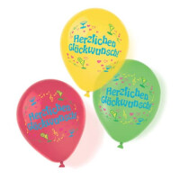 RIETHMÜLLER Luftballon 8ST sort. Glückwunsch