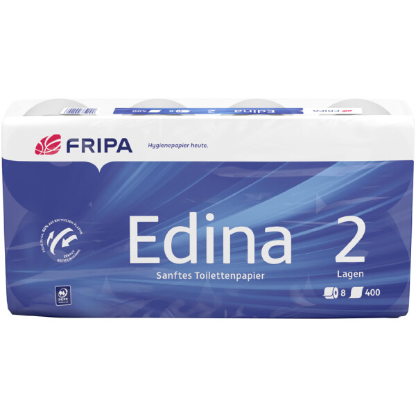 Fripa Toilettenpapier Edina, 2-lagig, hochwei&szlig;