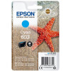 EPSON Original Epson Tintenpatrone cyan (C13T03U24010,T03U240,603,T03U2,T03U24010)