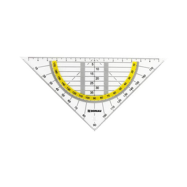 DONAU Geometrie-Dreieck 16cm ohne Griff