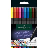 FABER-CASTELL Fineliner Finepen GRIP, 0,4 mm, farbig...