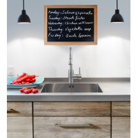 Securit Kreidetafel WOODY, mit Holzrahmen, schwarz