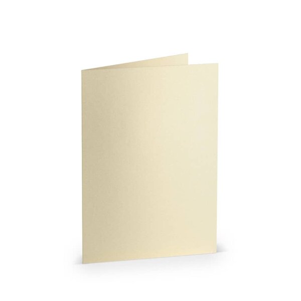 R&Ouml;SSLER Briefkarte Paperado, A6hd, 250g m&sup2;, candle light metallic 164006303