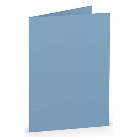 RÖSSLER Briefkarte Paperado A7 dunkelblau gerippt doppelt hoch,planliegend