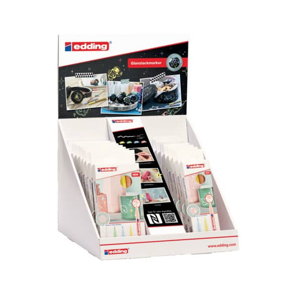 EDDING Lackmarkeretui 751 Pastell sortiert 52209 i.Display