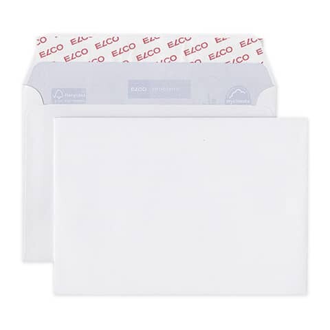 ELCO Briefhülle Proclima C6 ohne Fenster, Haftklebung, 100g m², weiß, 50 Stück