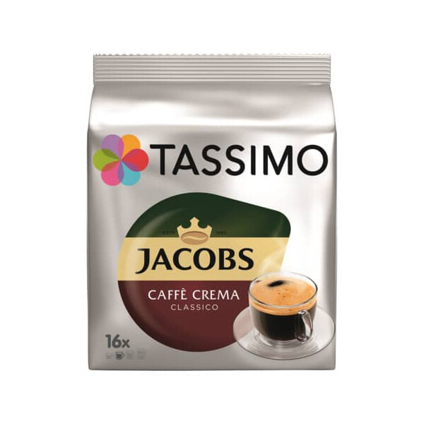 JACOBS Kaffeekapseln CaffeCrema Classico 16ST Tassimo