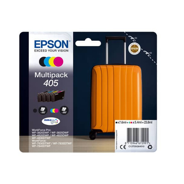 EPSON Original Epson Tintenpatrone MultiPack Bk,C,M,Y (C13T05G64010,T05G640,405,T05G6,T05G64010)