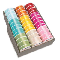 Zierband Satin Uni sortiert