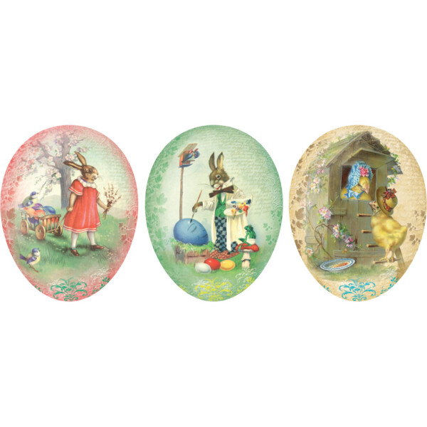 NESTLER Füllei Ostern, Ø 12 cm, Vintage II, sortiert