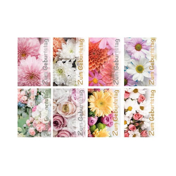 Geburtstagskarte Flowers