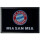 FC Bayern Fussmatte schwarz Mia san mia FCBAYERN 60x40cm