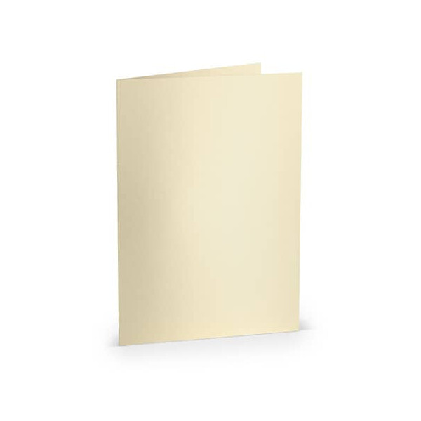 RÖSSLER Briefkarte Paperado A5 candle light metallic hoch doppelt