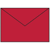 RÖSSLER Briefhülle Paperado C5 Seidenfutter Rot