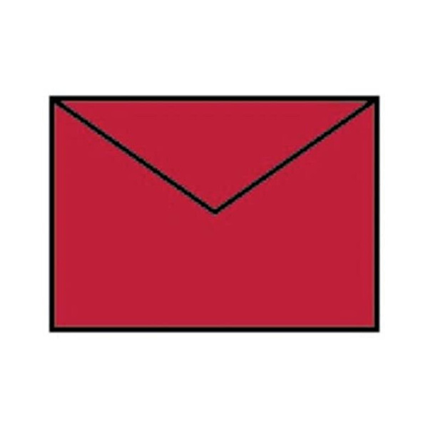 RÖSSLER Briefumschlag Paperado C7 rot matt gerippt
