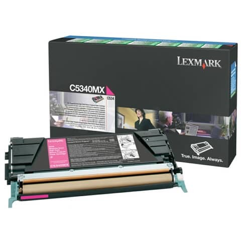 LEXMARK Original Lexmark Toner-Kit magenta extra High-Capacity return program (00C5340MX,0C5340MX,C5340MX)