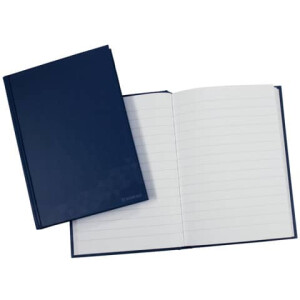 DONAU Notizbuch A6 96 Blatt blau liniert