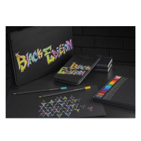 FABER-CASTELL Dreikant-Buntstifte Black Edition, 36er Etui