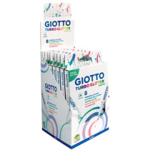 Giotto Faserschreiber Giotto Turbo Glitter 8er-ET Pastell