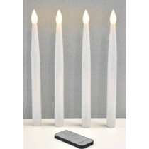 Kerze LED 4ST weiß 1,5x10,5cm