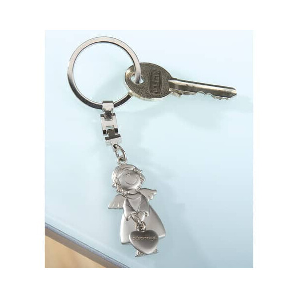 Schlüsselanhänger Schutzengel silber 50992 Metall