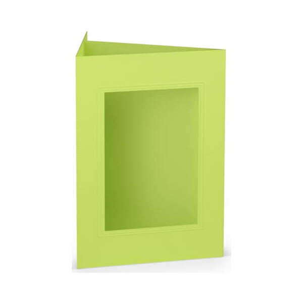 RÖSSLER Passepartoutkarte Paperado B6-3tlg. maigrün gerippt