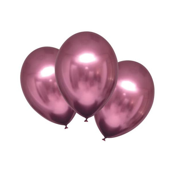 Luftballon Satin Luxe 6ST rosa metallic