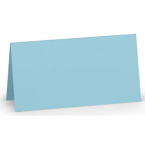RÖSSLER Tischkarte Paperado 100x100mm Aqua gerippt 220g m²
