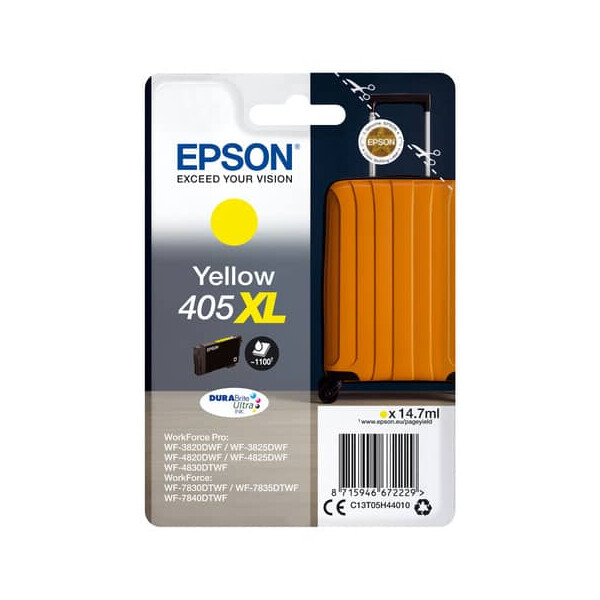 EPSON Original Epson Tintenpatrone gelb High-Capacity (C13T05H44010,T05H440,405XL,T05H4,T05H44010)