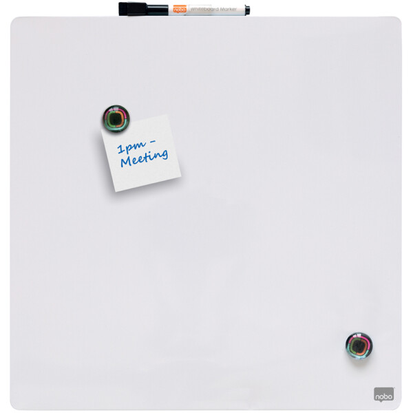 nobo Weißwandtafel, quadratisch, (B)360 x (H)360 mm, rosa